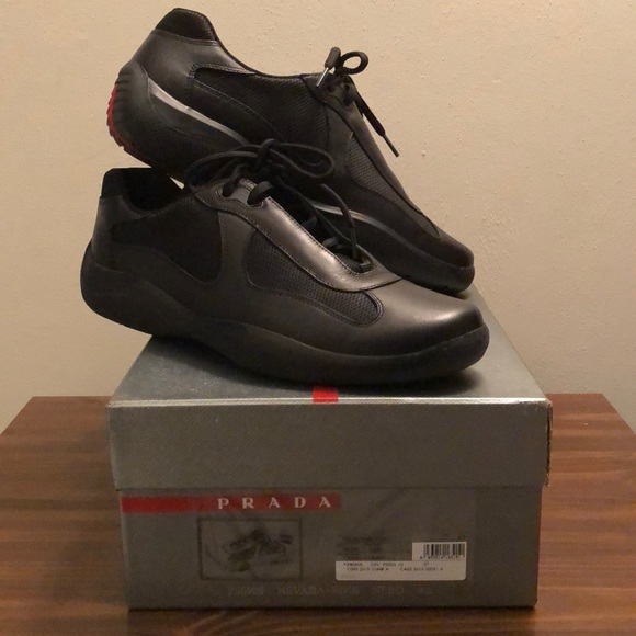 Prada Other - Prada Nevada Bike Lowtop Sneakers - Black